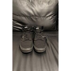 Vans Black High Top Canvas Skate Shoes Men's Size 12